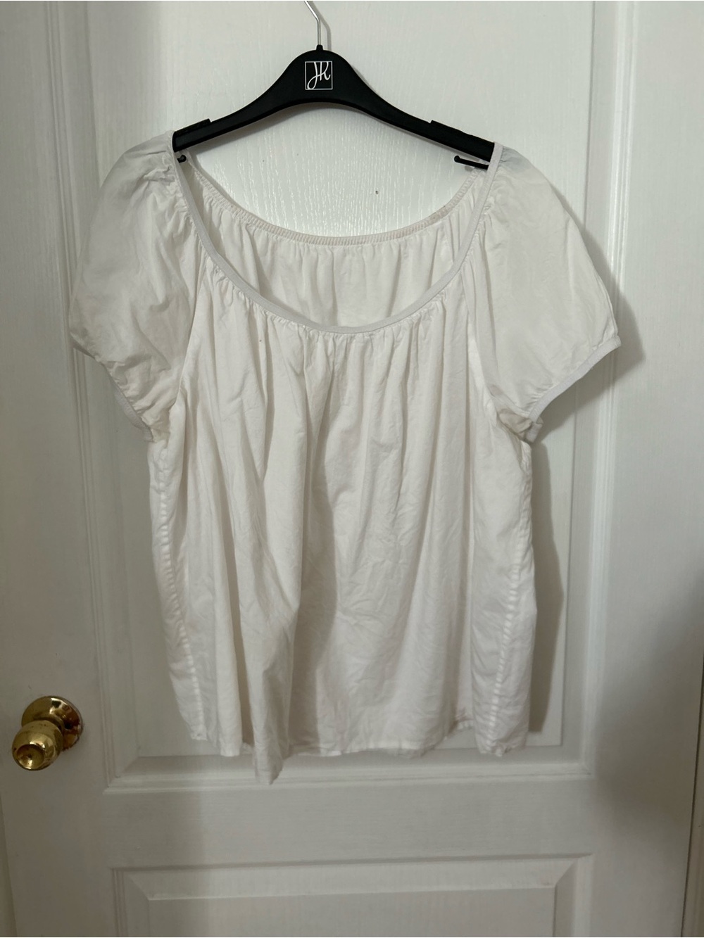 Crisp white blouse